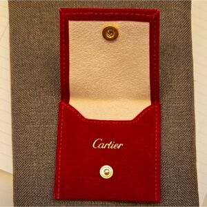 Cartier Red Travel Pouch